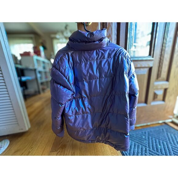 Wild Fable Purple Iridescent Puffer Jacket Size Medium VGUC - Picture 6 of 6